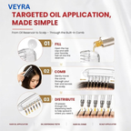 VEYRA™ Hair Oil Applicator Comb with Scalp Massager