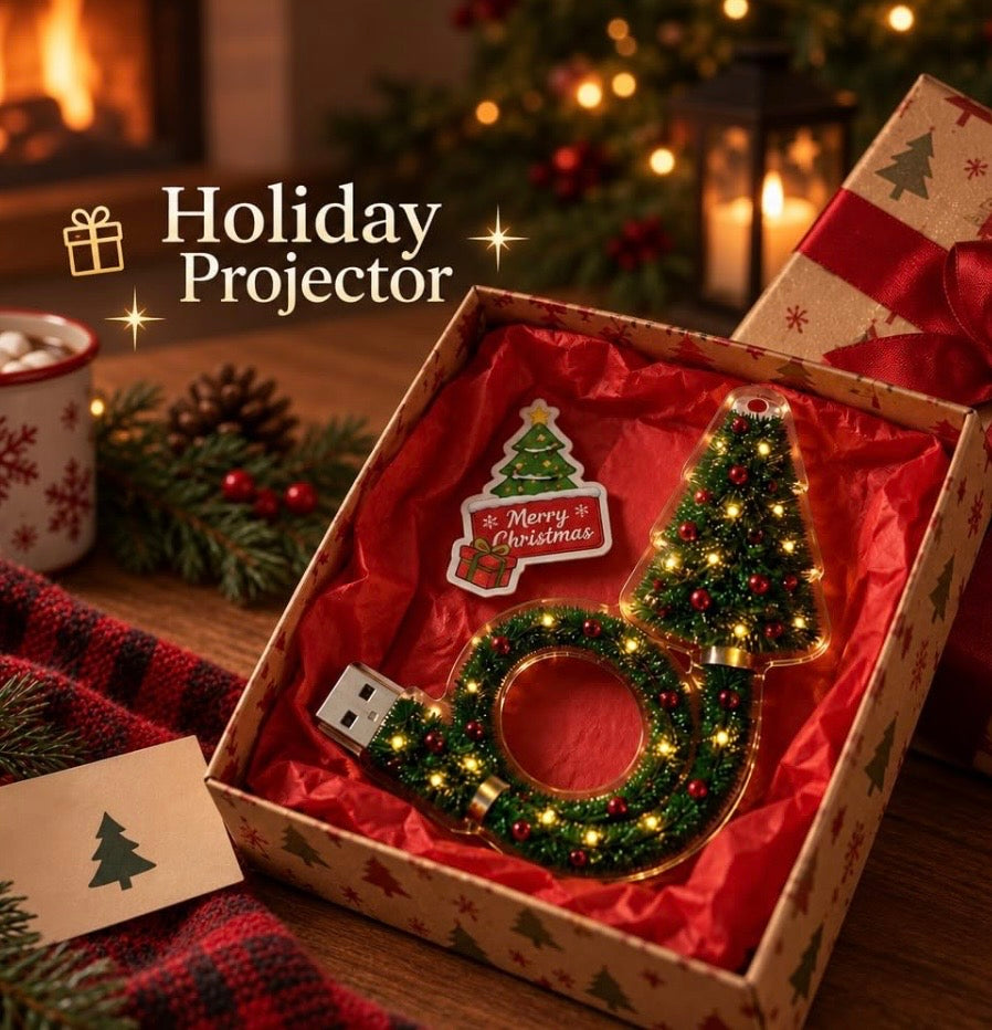 Christmas USB Projector Light, Plug And Play HD Christmas Projector